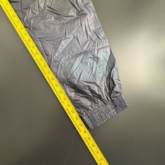 Victorias Secret Sport Cargo Jogger Pant Iridescent Gray Blue‎ Foil Metallic L - Picture 13 of 14